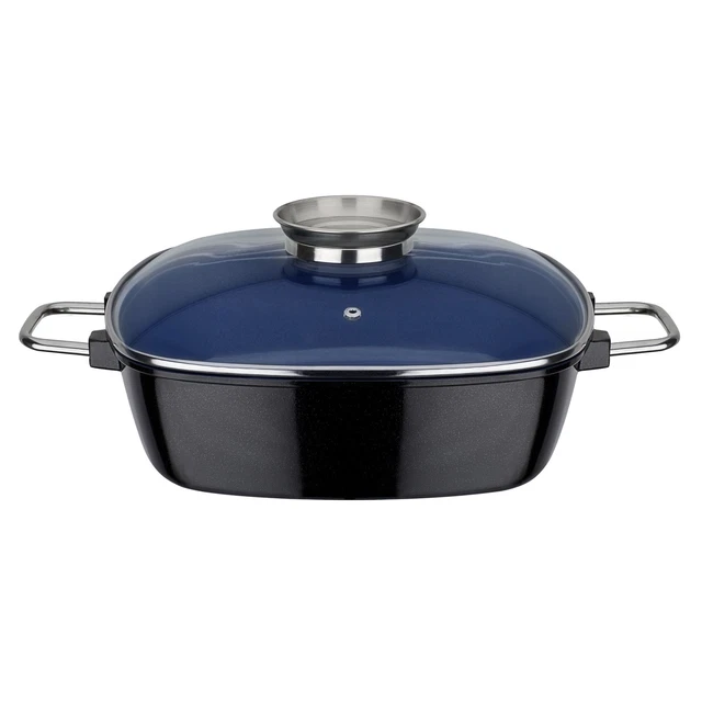 GSW Bräter Gourmet Ceramica kobaltblau 28 x 28 x 8,5 cm INDUKTION