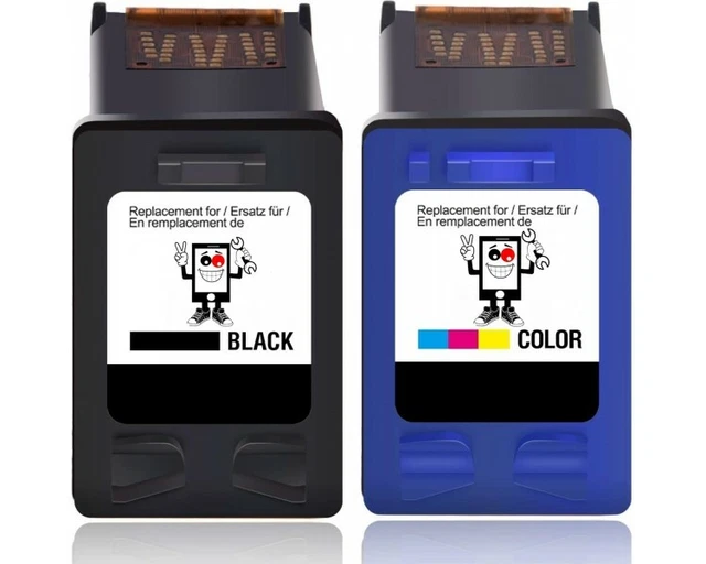 Cartucho de Tinta Compatible para HP 300 301 302 303 304 305 336 Negro Color XL