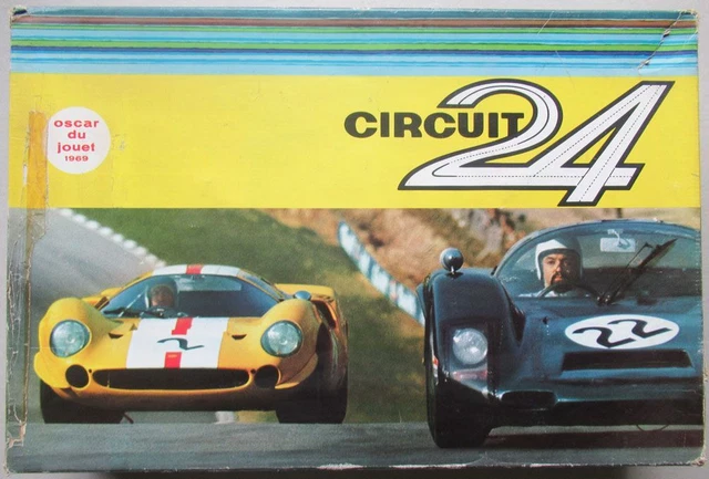 Circuit 24 Réf P - Coffret Ford GT40 Bleue Porsche RS61 Grise Piste Transfo