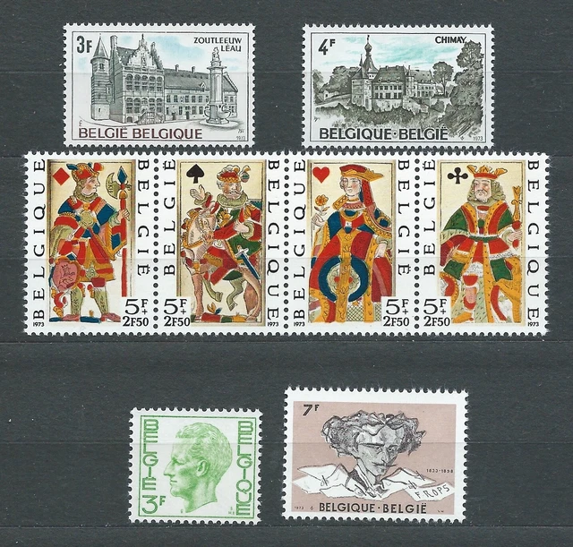 BELGIË BELGIQUE - 1973 YT 1685 à 1692 - TIMBRES NEUFS** MNH LUXE