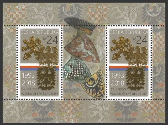 Tschechien Mi.Nr. Block 68** (2018) postfrisch/25 Jahre Tschechische Republik