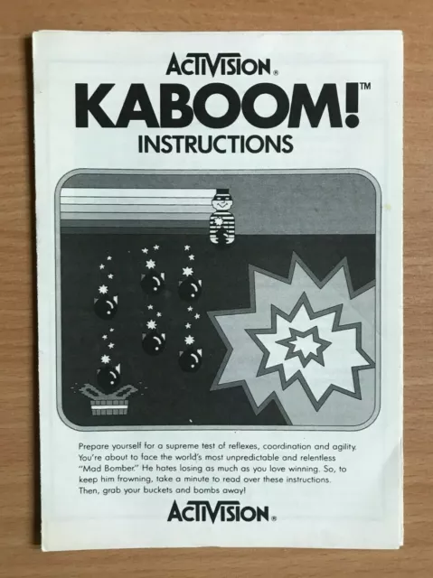 ATARI 2600 - KABOOM! - Instruction Manual