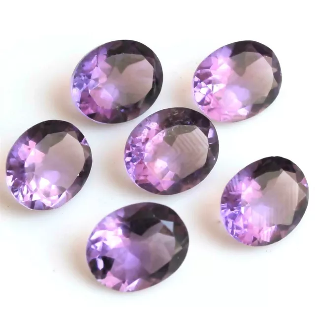 Wholesale Lot 12x10mm to 18x13mm Oval Cut African Amethyst Loose Calibrated Gems