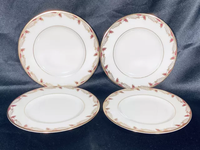 Essex by Lennox four 6 1/2 inch salad plates excellent condition, no chips