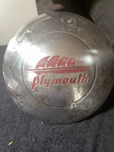 Vintage 1940s PONTIAC Hubcap Wheel Cover Grease Cap “Dog Dish”