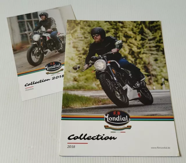 Mondial Gamme 2018 Deutsche Prospectus Catalogue Brochure Moto