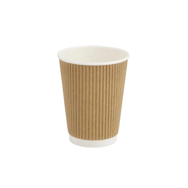 500X THERMOBECHER 300ML Kaffee Becher To Go Einweg Riffelbecher Kraftkarton EUR 147,82 PicClick DE