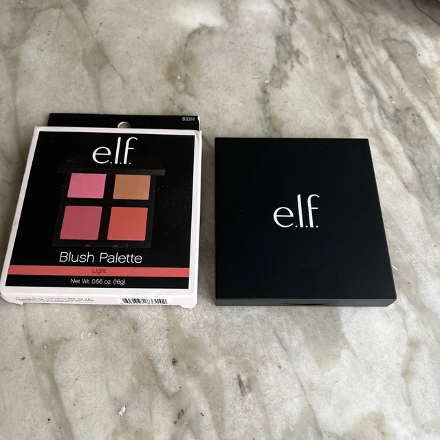 e.l.f. Powder Blush Palette, Light 83314, 0.56 oz Blush & Glow NIB