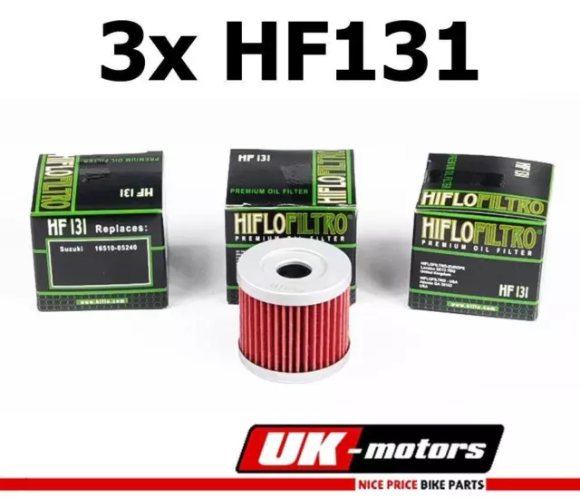 3x Hiflo Ölfilter HF131 HIFLO