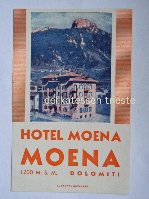 Étiquette De Valise Ancienne – Albergo Touring Milano – Hôtel, Bagages – Italie