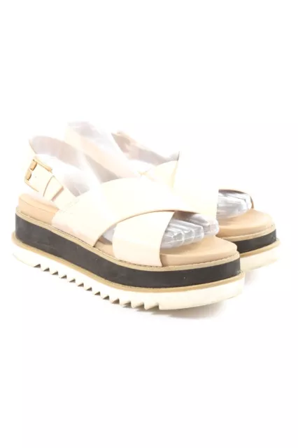 MTNG. Sandalias de tacón con plataforma Mujeres Talla EU 37 blanco look casual