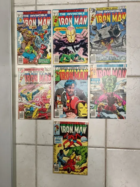 Vintage The Invincible Iron Man Marvel Comics Group Comic Book Lot