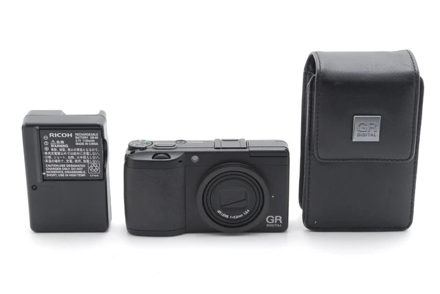 [MINT w/Case] Ricoh GR Digital II 2 10.1MP Digital Compact Camera Black JAPAN