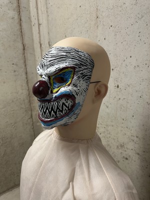HALLOWEEN HAUNT CLOWN Mask (Horror, Scary, Smiling, Sinister) 6.49