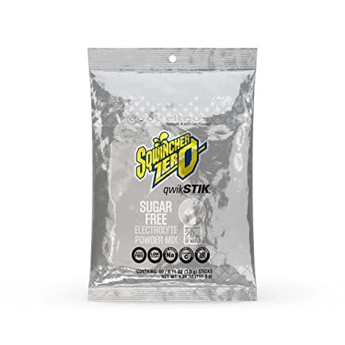 Sqwincher Zero Qwik Stik Sugar Free, Cool Citrus, .11 0z (Pack of 50)