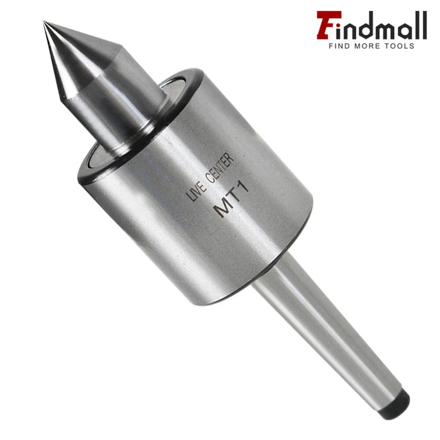 Findmall MT1 Live Center Morse Taper 1MT Triple Bearing Lathe Medium Duty CNC