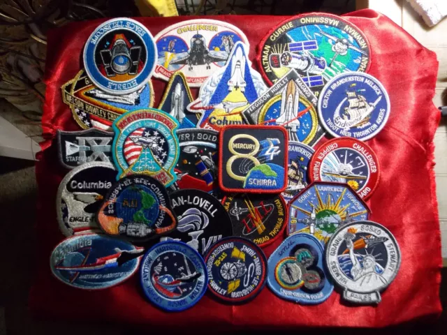 30 NASA Mission patches(Mercury,Apollo, Space Shuttle variety) Aesortment