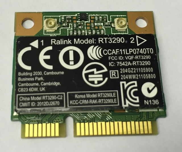HP Laptop WiFi Ralink RT5390 WiFi Card - Half PCI-e Wireless Adapter For HP Laptops Half Mini HP Laptop WiFi Ralink RT5390 WiFi Card - Half PCI-e Wireless Adapter For HP Laptops Half Mini