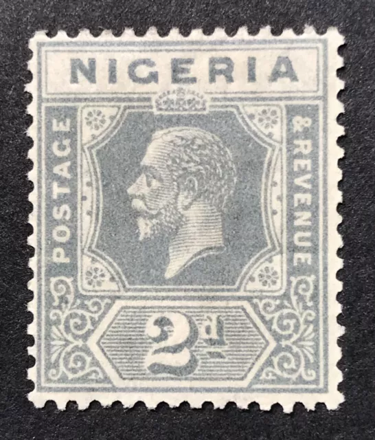 NIGERIA 1921-32 KGV 2D GREY (DIE II) LMM SG 18a CV £10