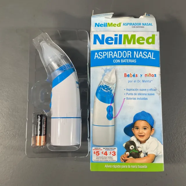 NeilMed Battery Operated Nasal Aspirator Babies & Kids by Dr. Mehta Quick Relief
