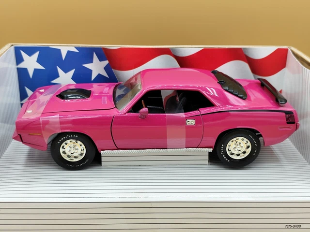Miniature ERTL SB 1/18 - Plymouth Hemi Cuda 1970 - Violet - Sans Boîte (Modèle D'expo)