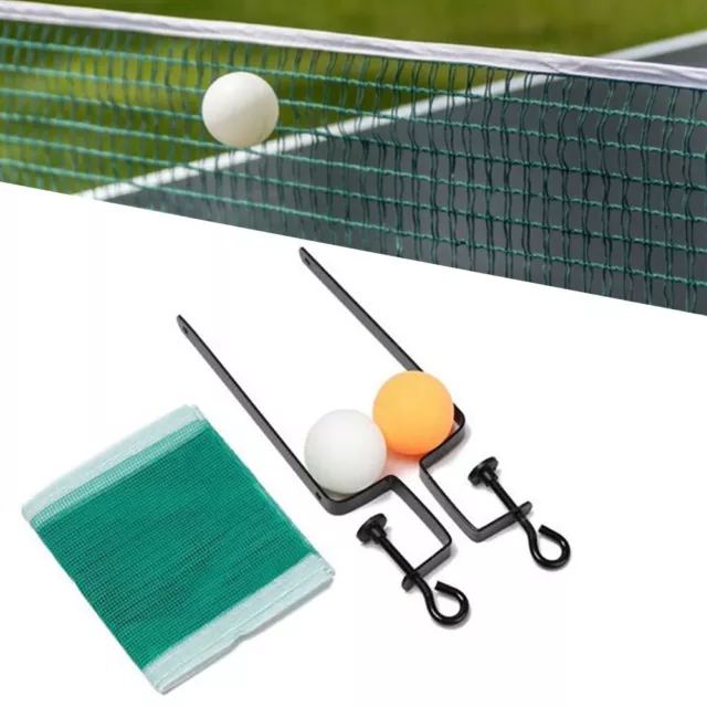 Set Easy Install Table Tennis Net With 2 Balls Sports Equipment Ping Pong Mesh