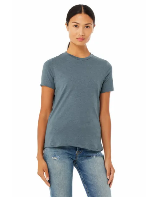 Bella + Canvas 6400CVC Womens Short Sleeve Heather CVC Crewneck T-Shirt