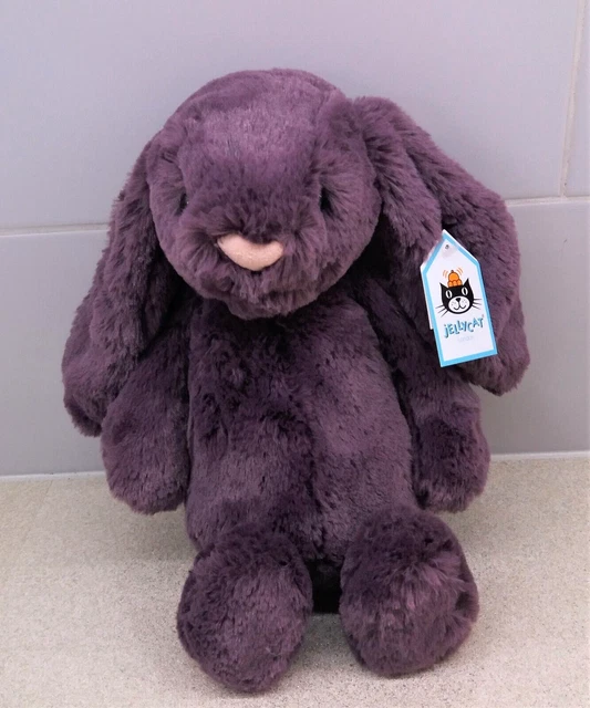 JELLYCAT ~ MEDIUM Bashful Plum Bunny ~ BAS3PLUM ~ Purple Rabbit Soft ...