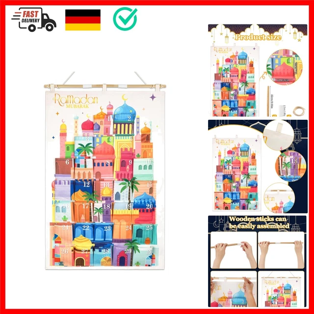 RAMADAN KALENDER ZUM Befüllen 2025, Ramadan Adventskalender als