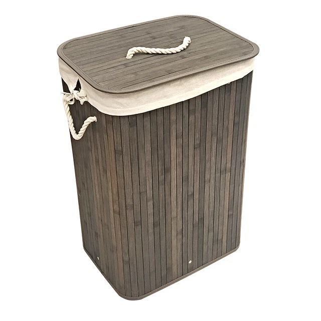 Relaxdays Cesto Portabiancheria Pieghevole Rosa - 37 Litri, Con Manici, 61x45,5x27 Cm - Foto 11