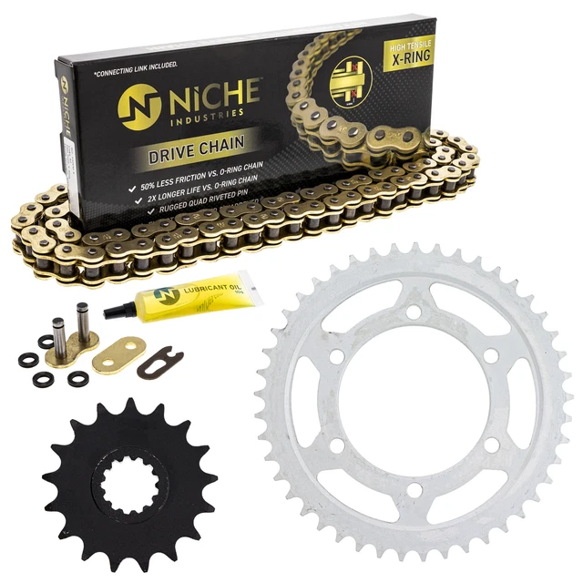 Pignone Catena Set per Yamaha FZ1 17/45 Dente 530 x-Ring Anteriore Posteriore