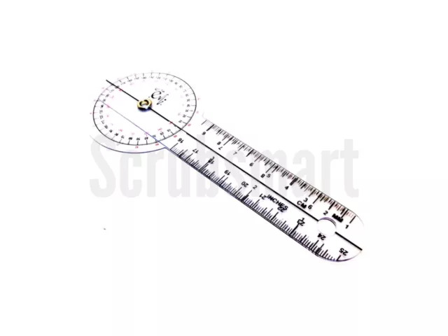 US Seller FAST Shipping 6 inch Round Protractor Quality Goniometer Pocket 3