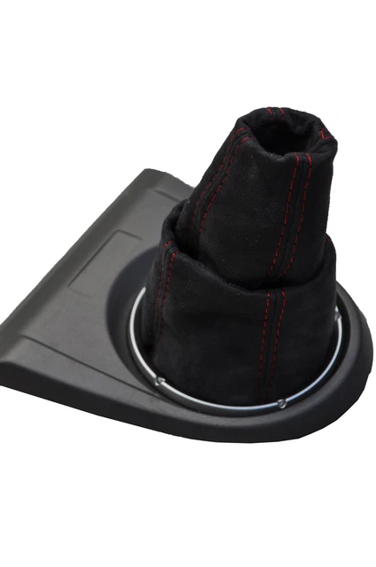 BLACK STITCH GENUINE LEATHER GEAR GAITER FITS HONDA CIVIC TYPE R EP3