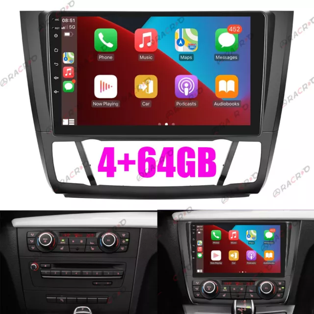 4+64 GB per BMW Serie 1 E81 E82 E87 E88 Android 13 autoradio GPS Carplay DSP IPS