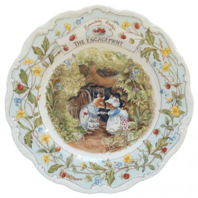 Brambly Hedge Fidanzamento Piastra - 20.3cm Royal Doulton - 2nd Qualità