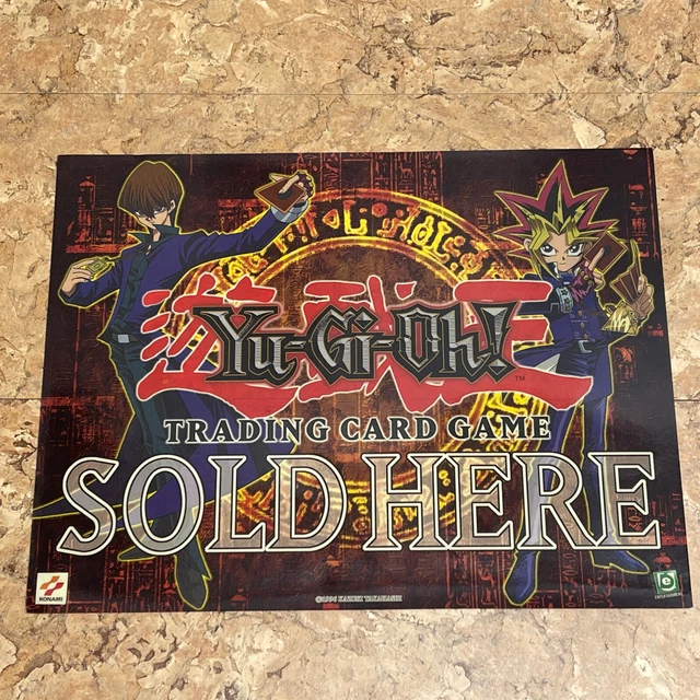 ORIGINAL YUGIOH TRADING Card Game Sold Here Window Cling Sticker 1996