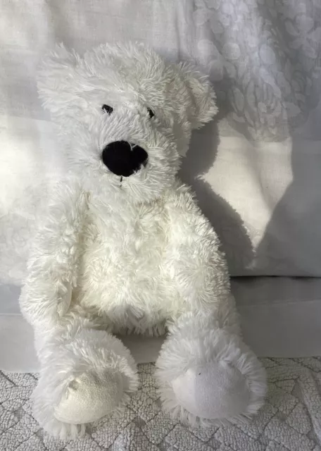 The Little White Company White Polar Bear soft toy teddy Plush 12”