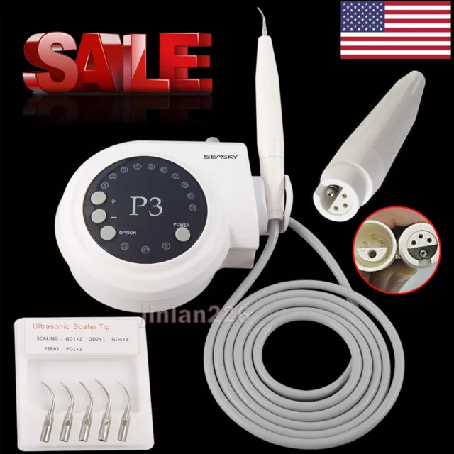 Ablatore Ultrasuoni Dental Ultrasonic Piezo Scaler w/ DTE SATELEC Manipolo Tips