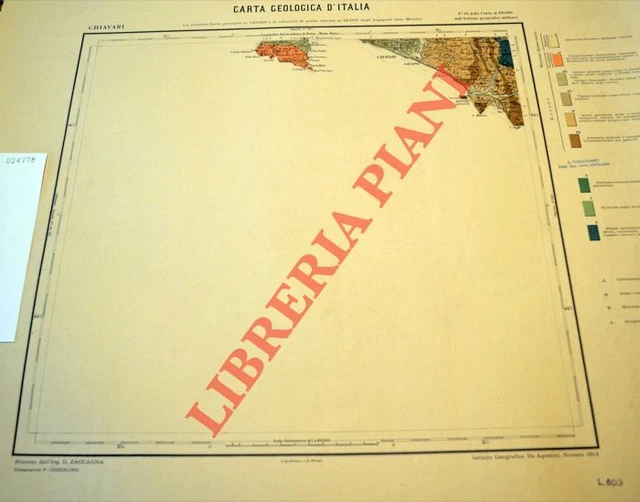 liguria-chiavari-f-94-carta-geologica-d-italia-a-eur-10-00