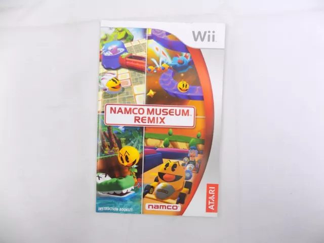 Nintendo Wii Namco Museum Remix Instruction Manual Only