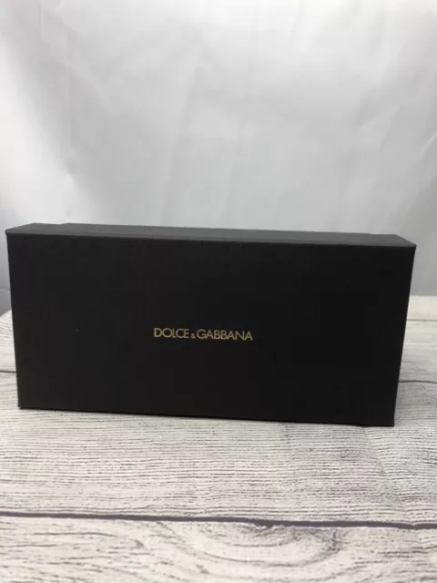 Dolce and Gabbana Black Empty Sunglass Box Printed Name on Top Storage Gift
