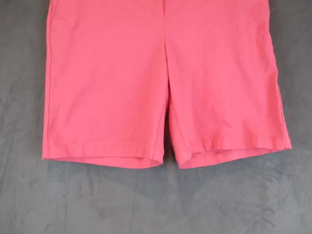 Izod Shorts Womens 14 Pink Performance Golf Chino Pockets Barbie Stretch 3