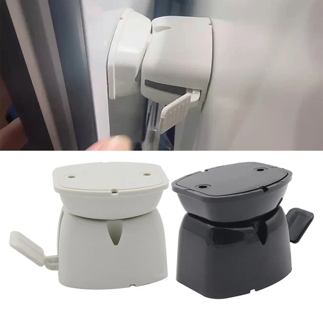 Lot De 2 Supports De Porte Pour Caravane/camping-car – Pièces De Rechange Robustes, Noir – 7,5 X 6,2 Cm