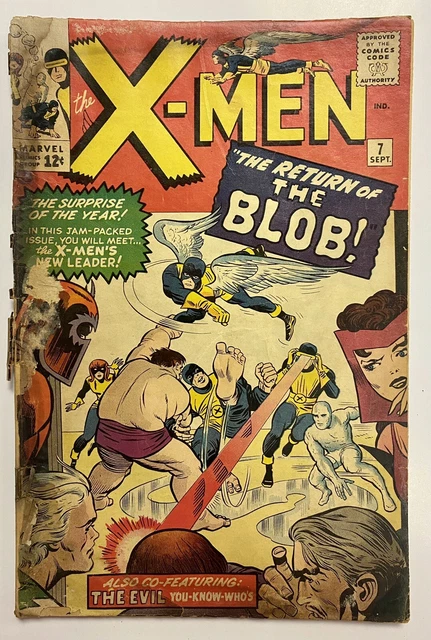 Uncanny XMen #7 (1964) - 2nd App Blob / 1st App Cerebro - Stan Lee  Jack Kirby