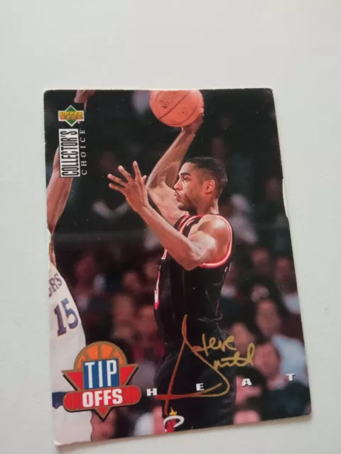 Carte basket Upper deck NBA Steve Smith Miami Heat Tip Offs numéro 179