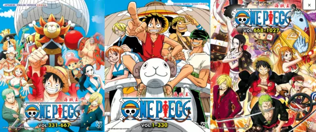 One Piece (Episodes 1 - 330) ~ All Region ~ Brand New ~ English Dubbed  Version ~