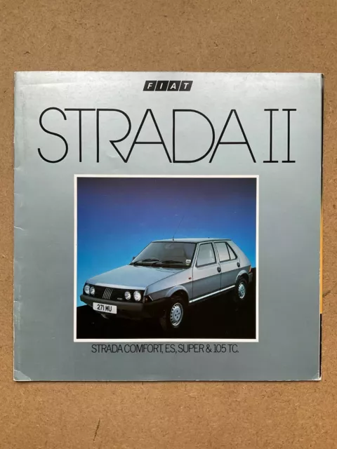 Fiat Strada II UK Market Car Sales Brochure - June 1983