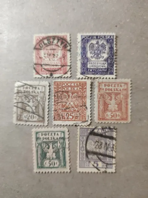 Alte  Briefmarken Polen  LOT Samlung