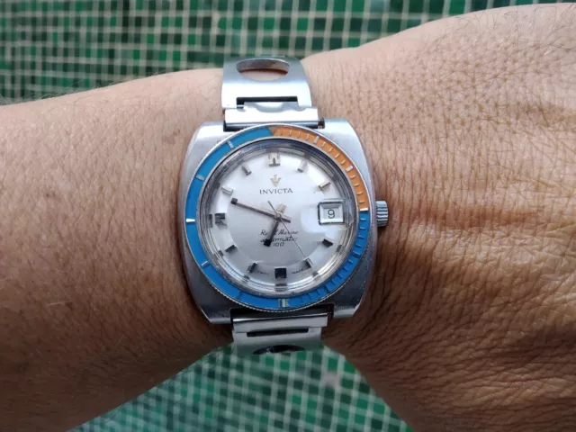 VINTAGE 1960 S INVICTA Royal Marine Diver Automatic Watch S.Steel 25j Swiss Made 227.50 PicClick