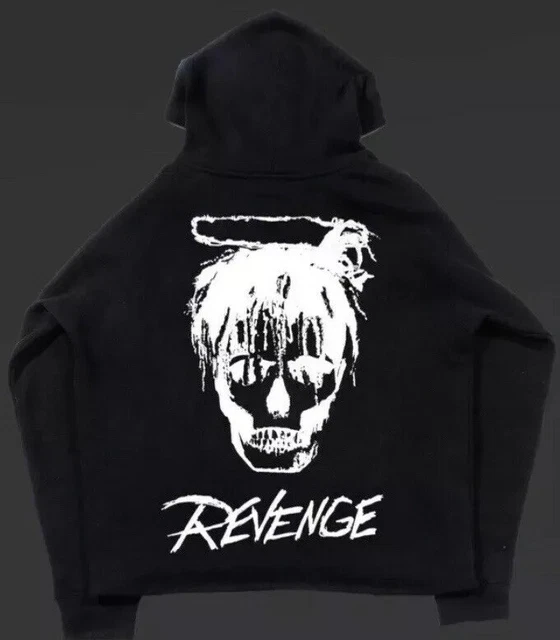 JUICE WRLD X Revenge “Legends Never Die” Black Hoodie Size M *IN HAND*🔥